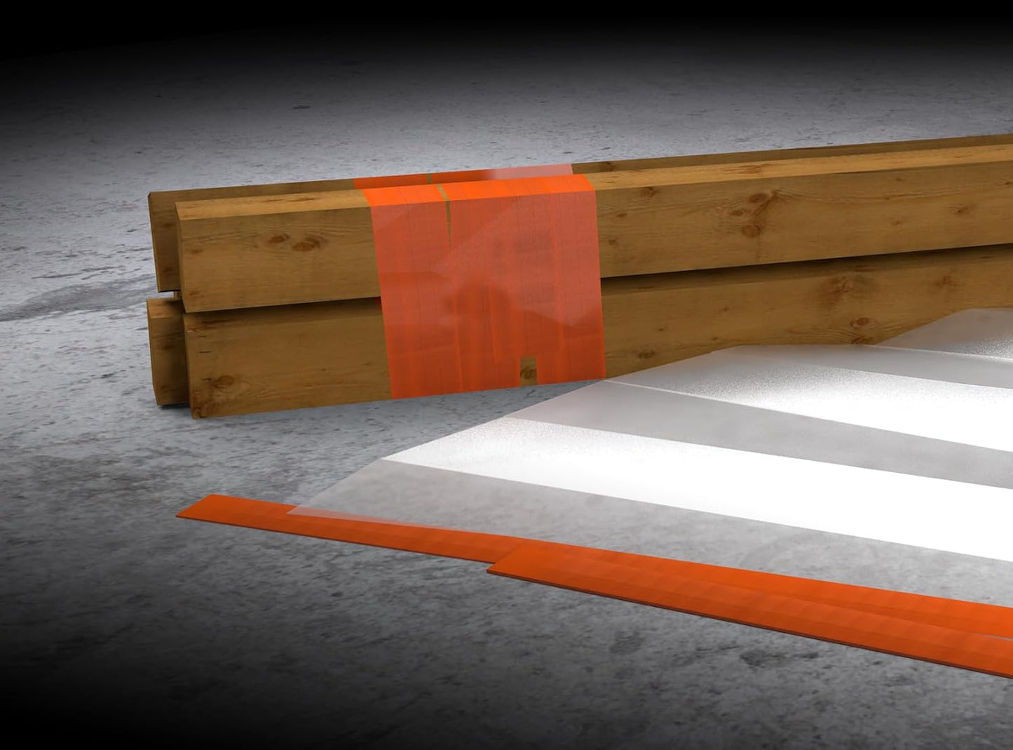 Scotch High Visibility Orange Duct Tape (25m x 48mm) - Strong Adhesive, Easy Tear, Writable, Multipurpose Repair Tape