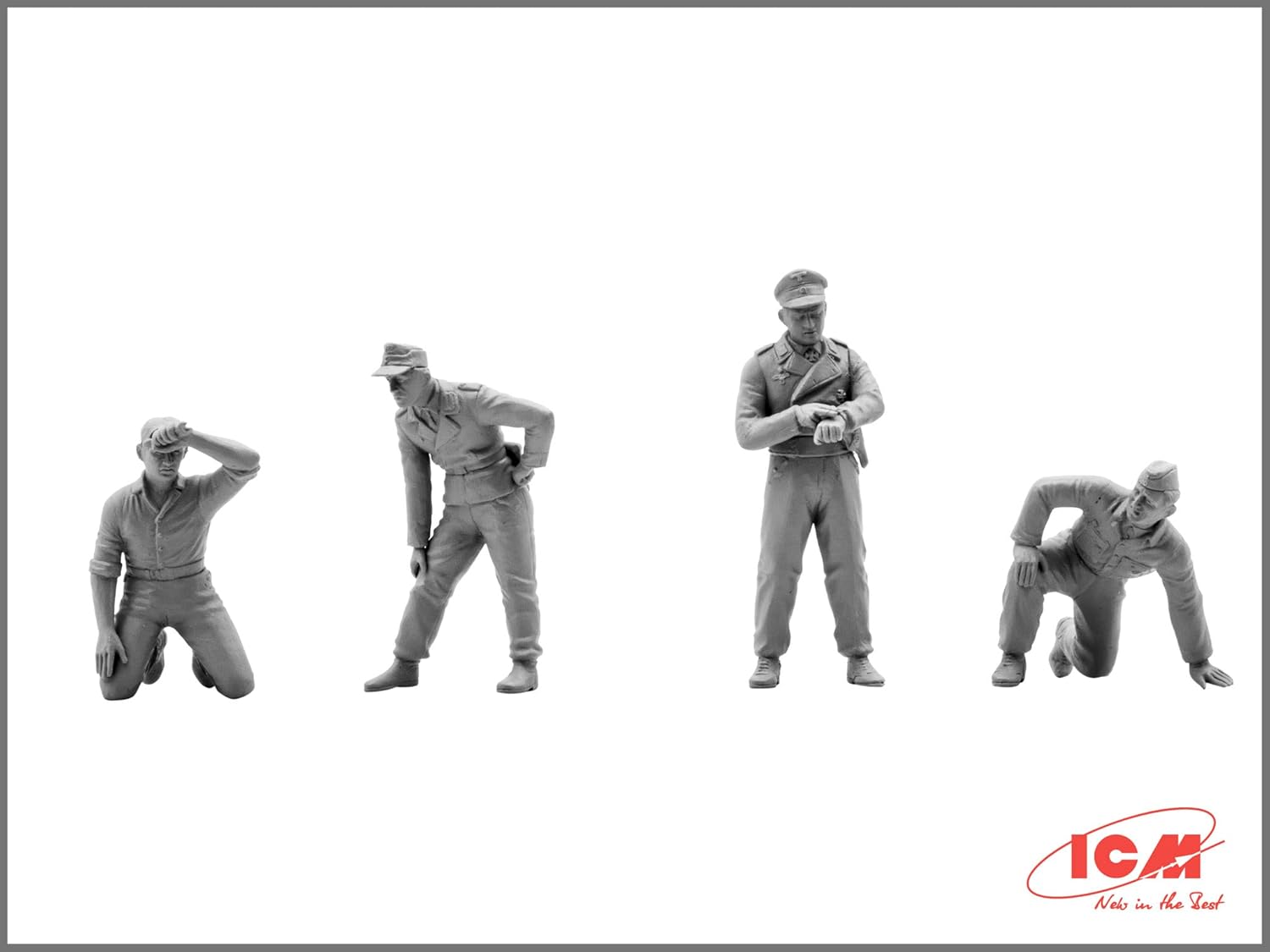ICM ICM35211 1:35-German Tank Crew (1943-1945) 3 Figs