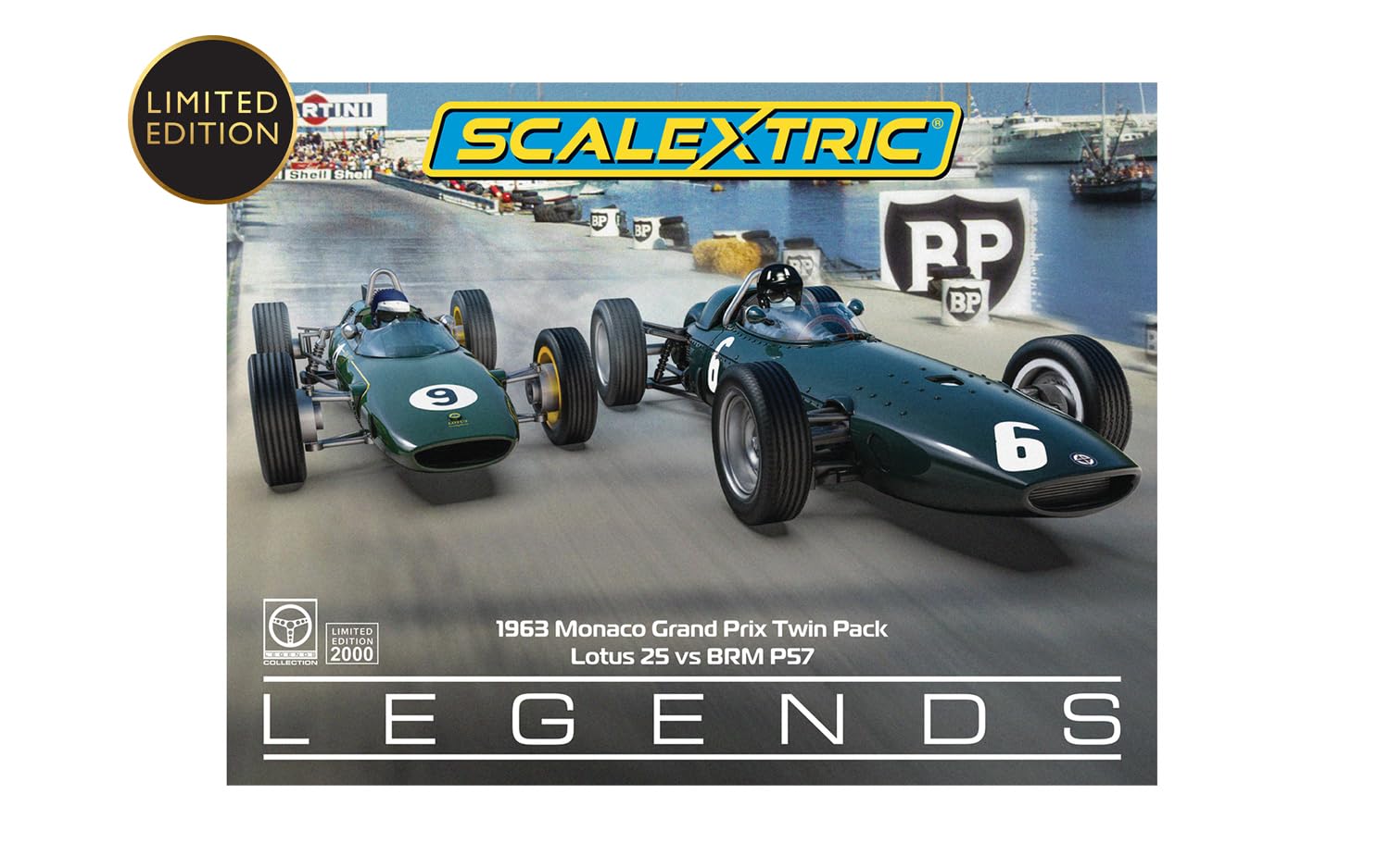 Scalextric C4580A 1963 Monaco Carlo Grand Prix Twin Pack Slot car