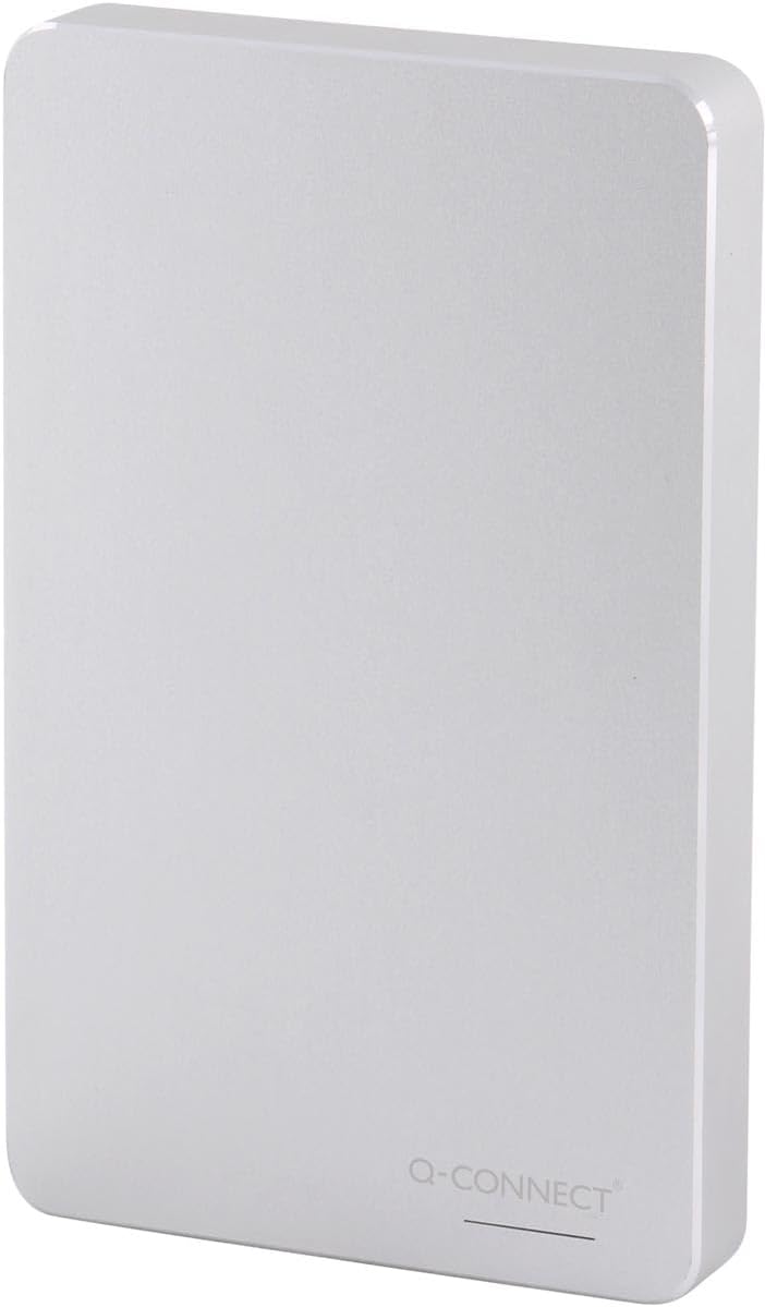 Q-Connect Portable External Hard Drive 2TB with USB Cable Silver KF18084