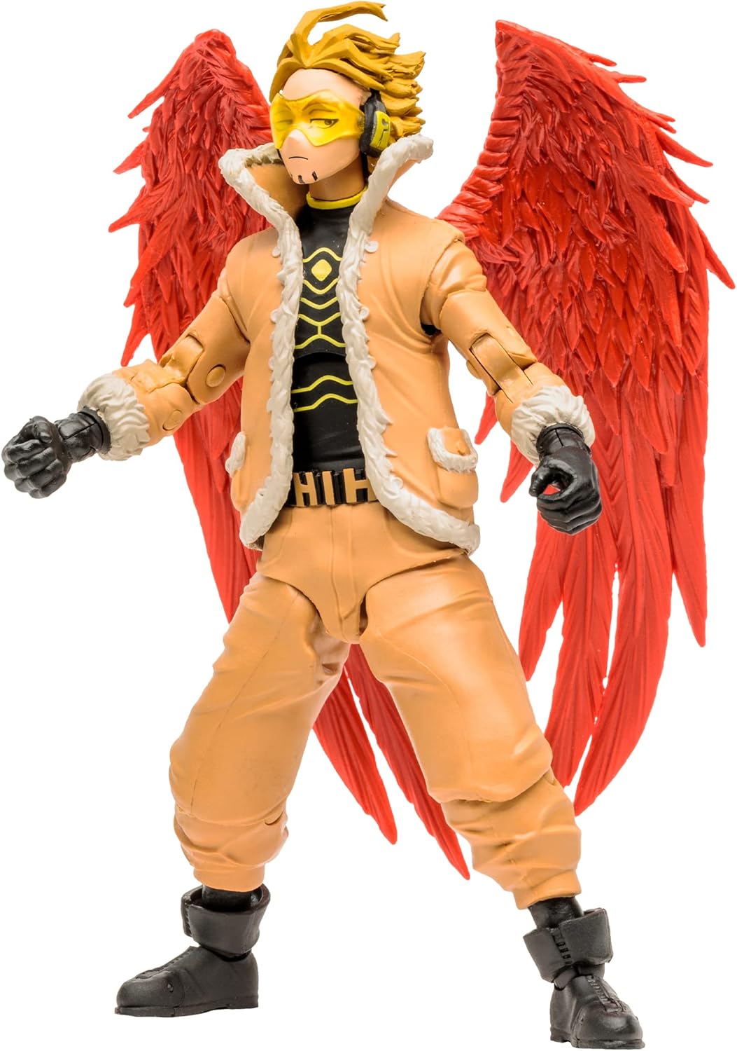 McFarlane Toys, My Hero Academia 7-inch Hawks Action Figure with 22 Moving Parts, Collectible Hero Academia Figure with Collectors Stand Base - Ages 12+