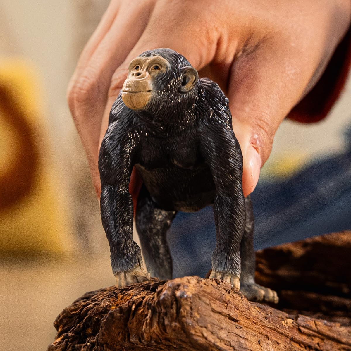 schleich 14883 Chimpanzee, from 3 years WILD LIFE - Figurine, 5 x 9 x 7 cm
