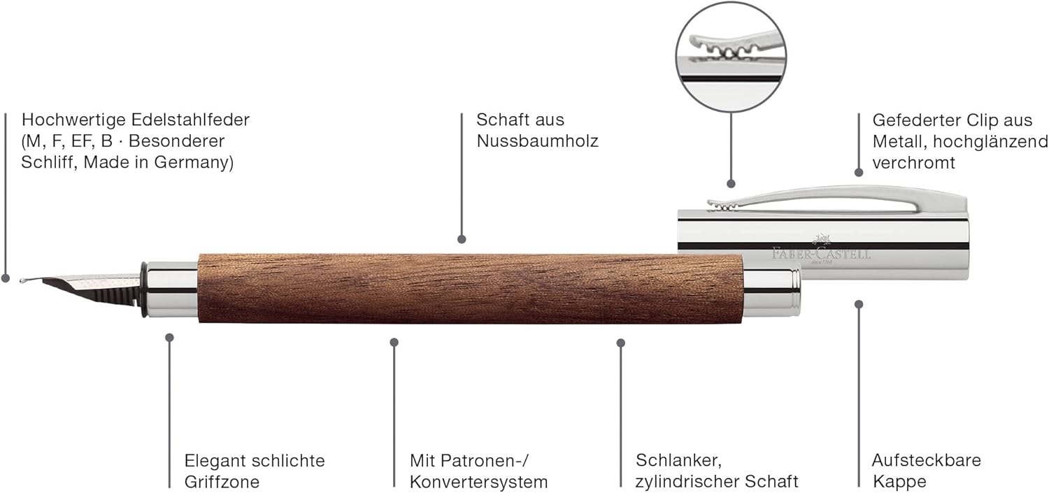 Faber-Castell Ambition Walnut Wood Propelling Pencil