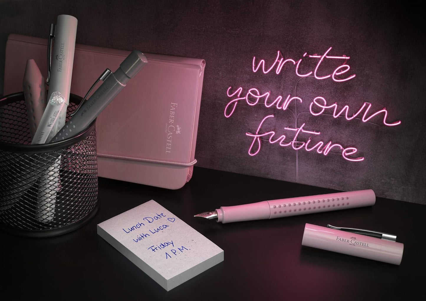 Faber-Castell Fountain pen Grip 2010 F rose shadows