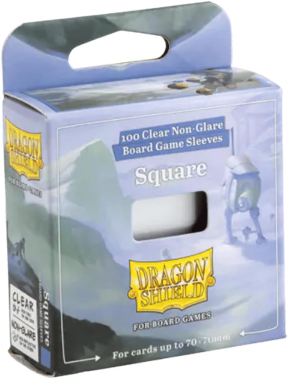 Dragon Shield Board Game Sleeves | Non-Glare Card Sleeves for Tabletop Games | Durable, Smooth Shuffle Feel & Acid-Free, Compatible with Gloomhaven, Wingspan & More | Square - 1 Pack
