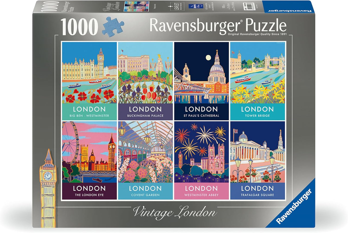 Ravensburger Vintage London Iconic 1000 Piece Jigsaw Puzzles for Adults and Kids Age 12 Years Up