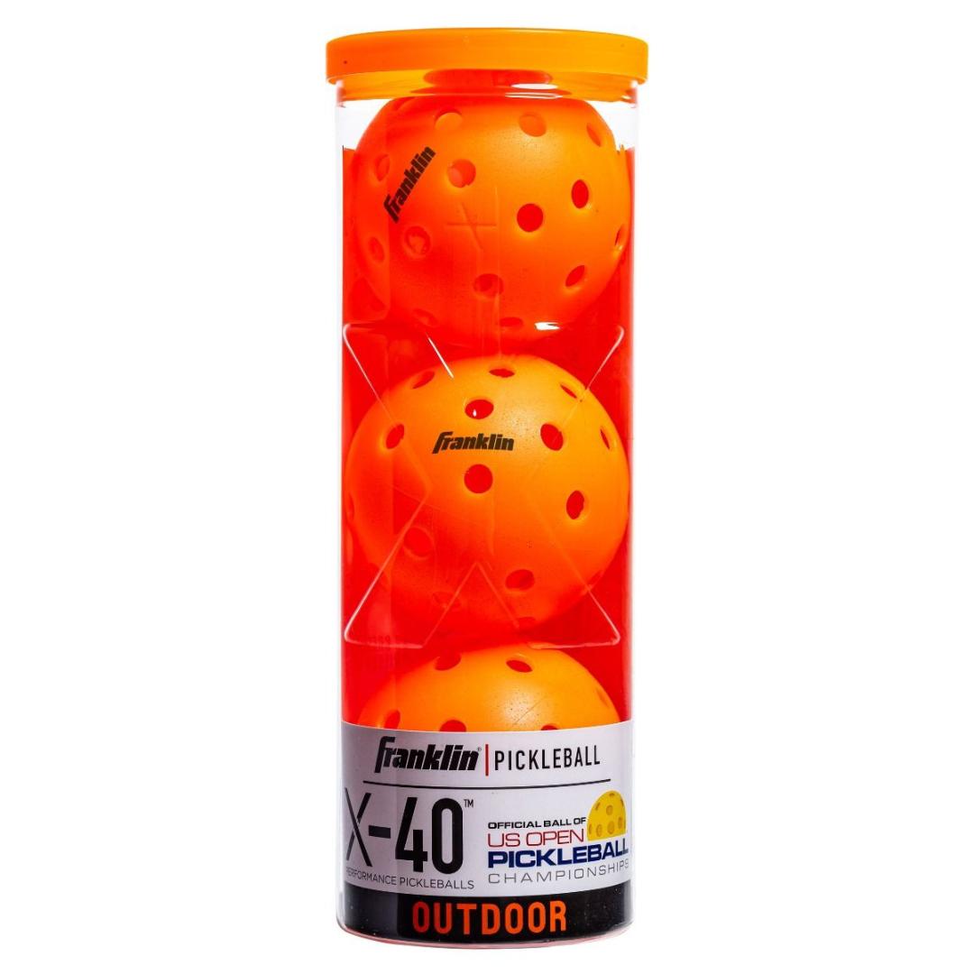 Franklin Outdoor X-40 Pickleball Pack of 3 Lava Pack of 3 Lava