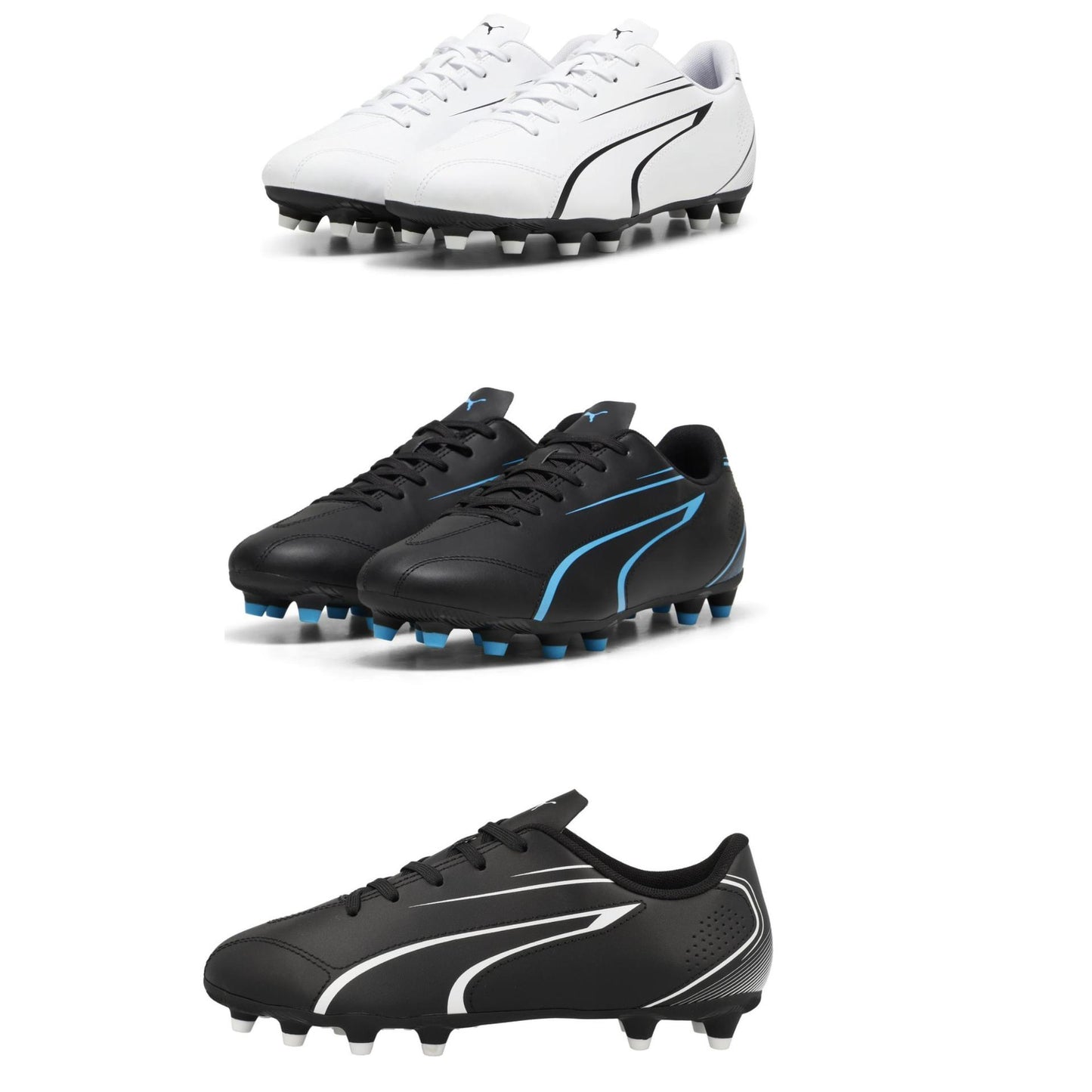 Puma Vitoria FG/AG Football Boots 6 Black/White 6 Black/White