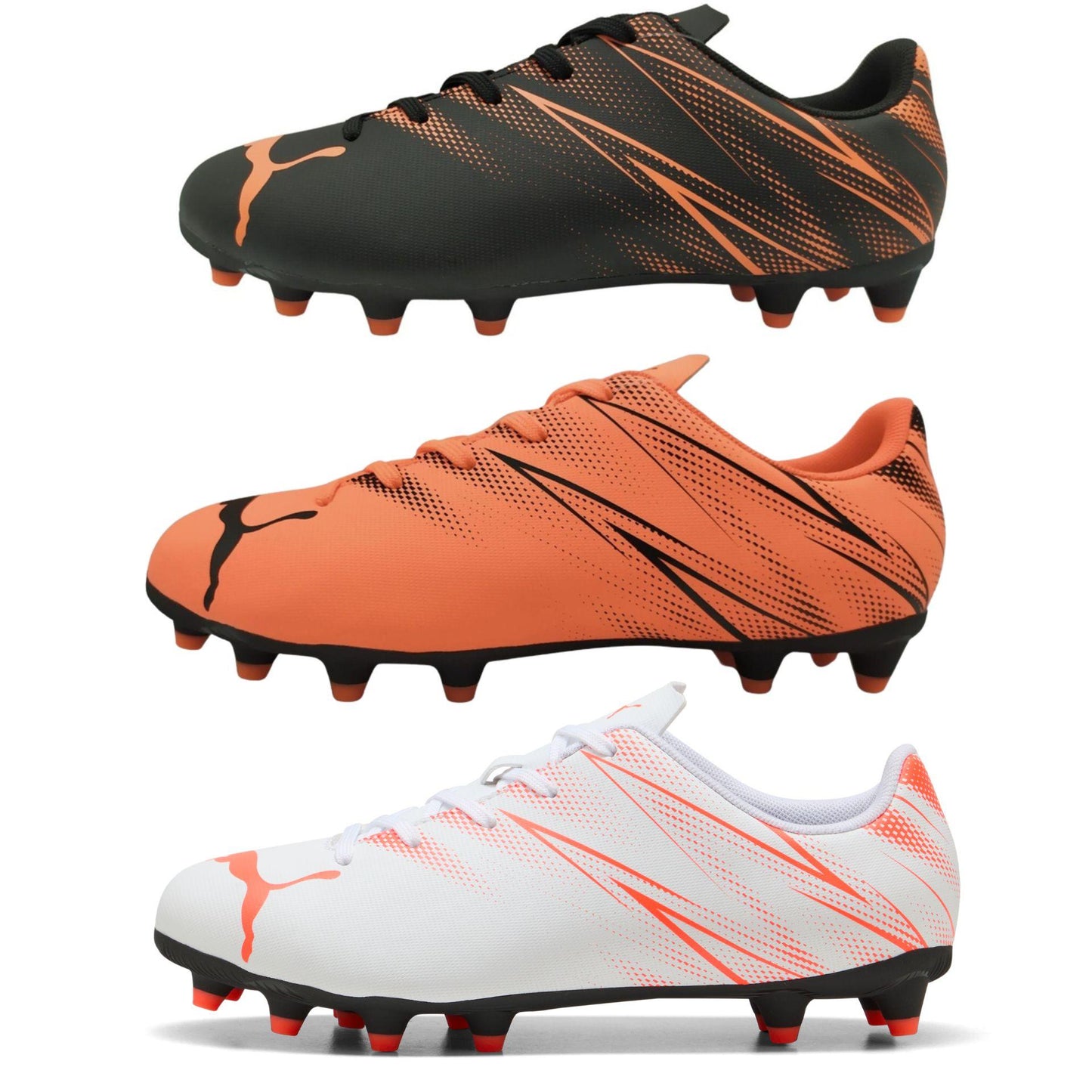Puma Attacanto Junior FG/AG Football Boots 1 Black/Red 1 Black/Red