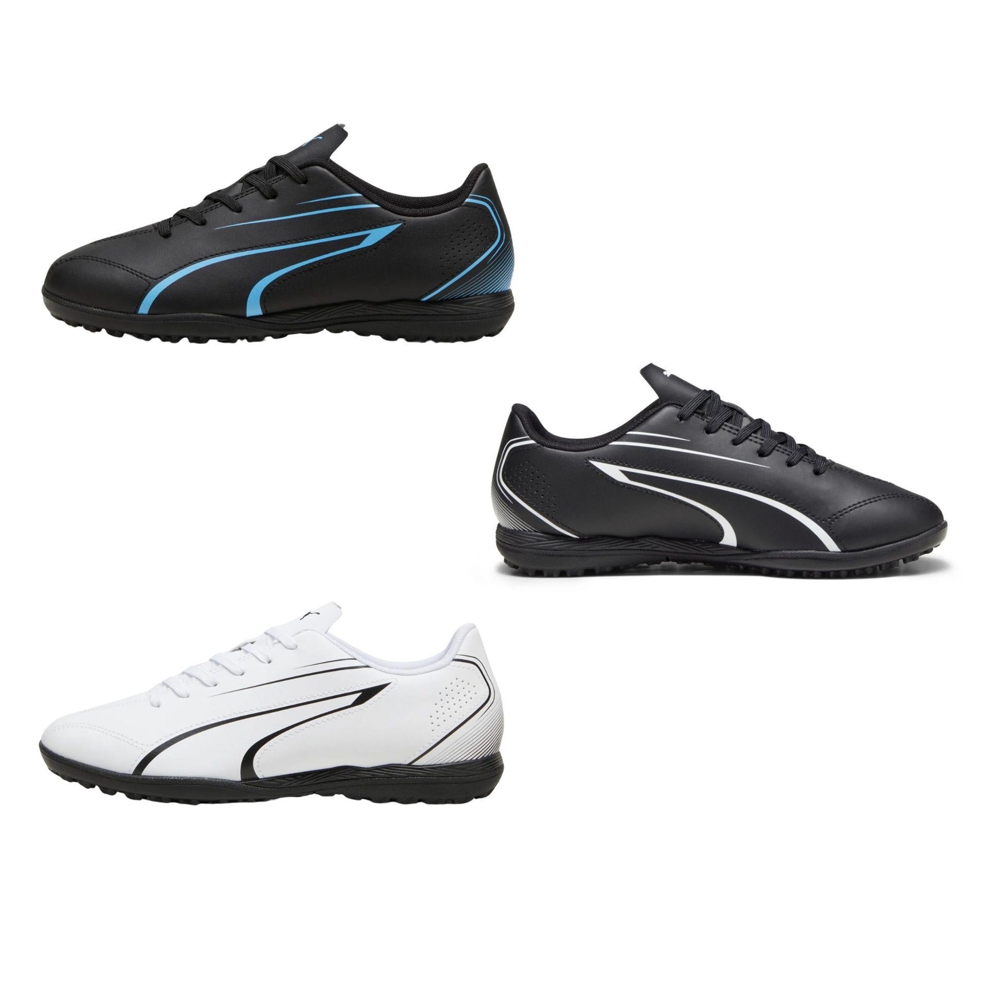 Puma Vitoria TT (Astro Turf) Junior Football Boots J12 Black/White J12 Black/White