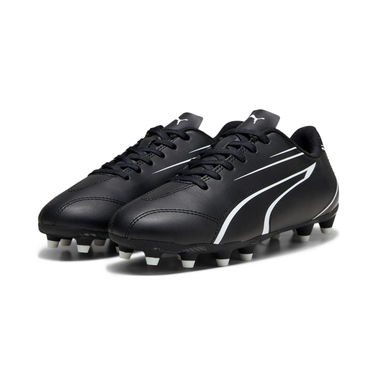 Puma Vitoria FG/AG Junior Football Boots 4 Black/White 4 Black/White