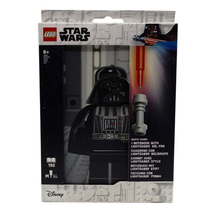 LEGO Star Wars Dotted Notebook with Lightsaber Gel Pen - Darth Vader