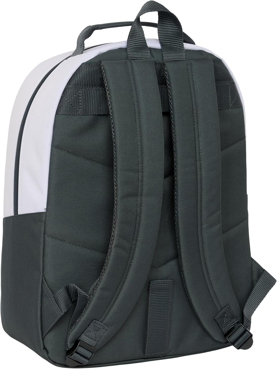 Safta Real Madrid EQUIPACIÓN 25/26 – School Backpack Adaptable to Car, Backpack, Ideal for Children of Different Ages, Comfortable and Versatile, Quality and Resistance, 32 x 15 x 42 cm, white, M