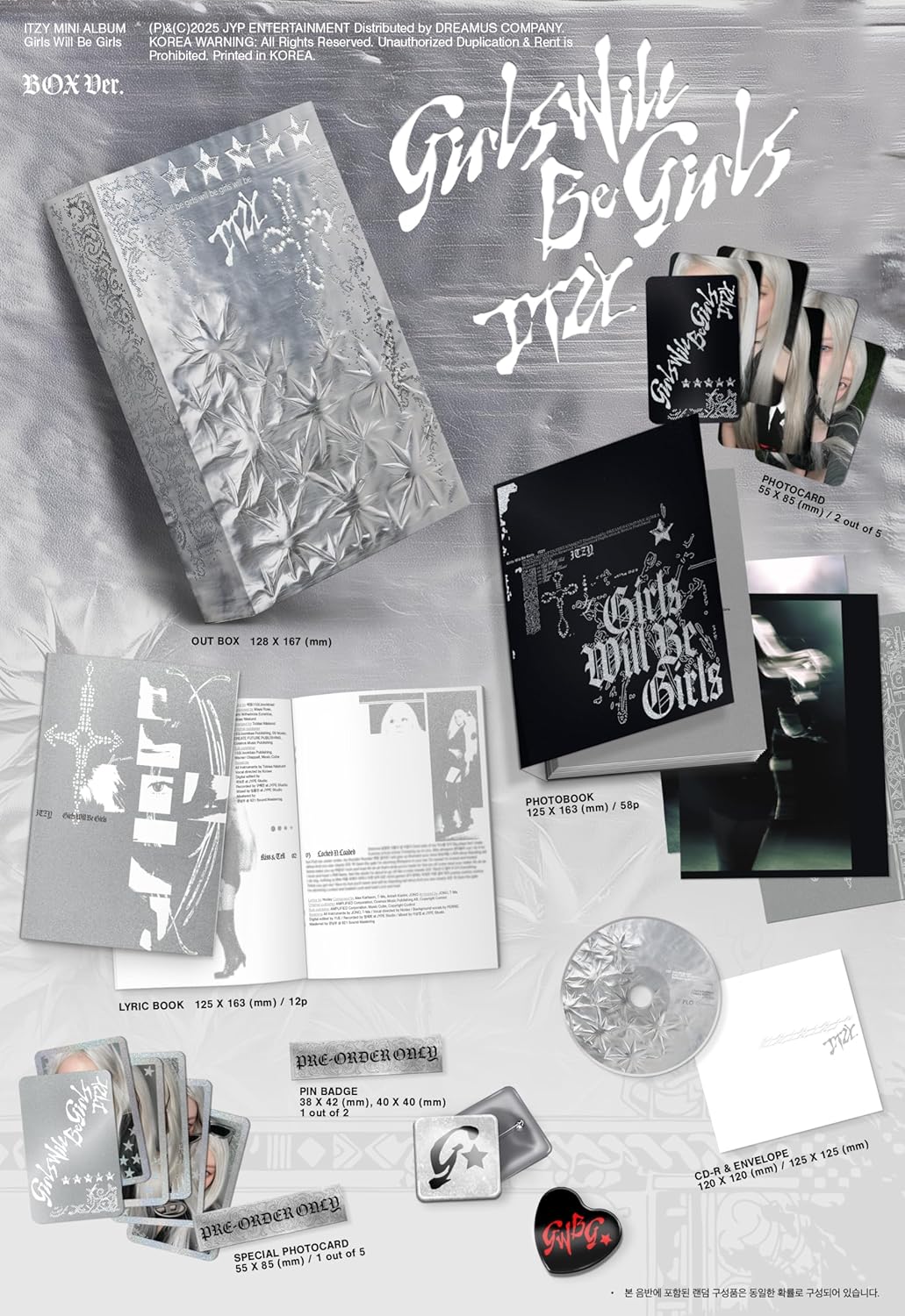 Girls Will Be Girls - Box Version - incl. 58pg Photobook, Lyric Book, 2 Photocards + Pin Badge