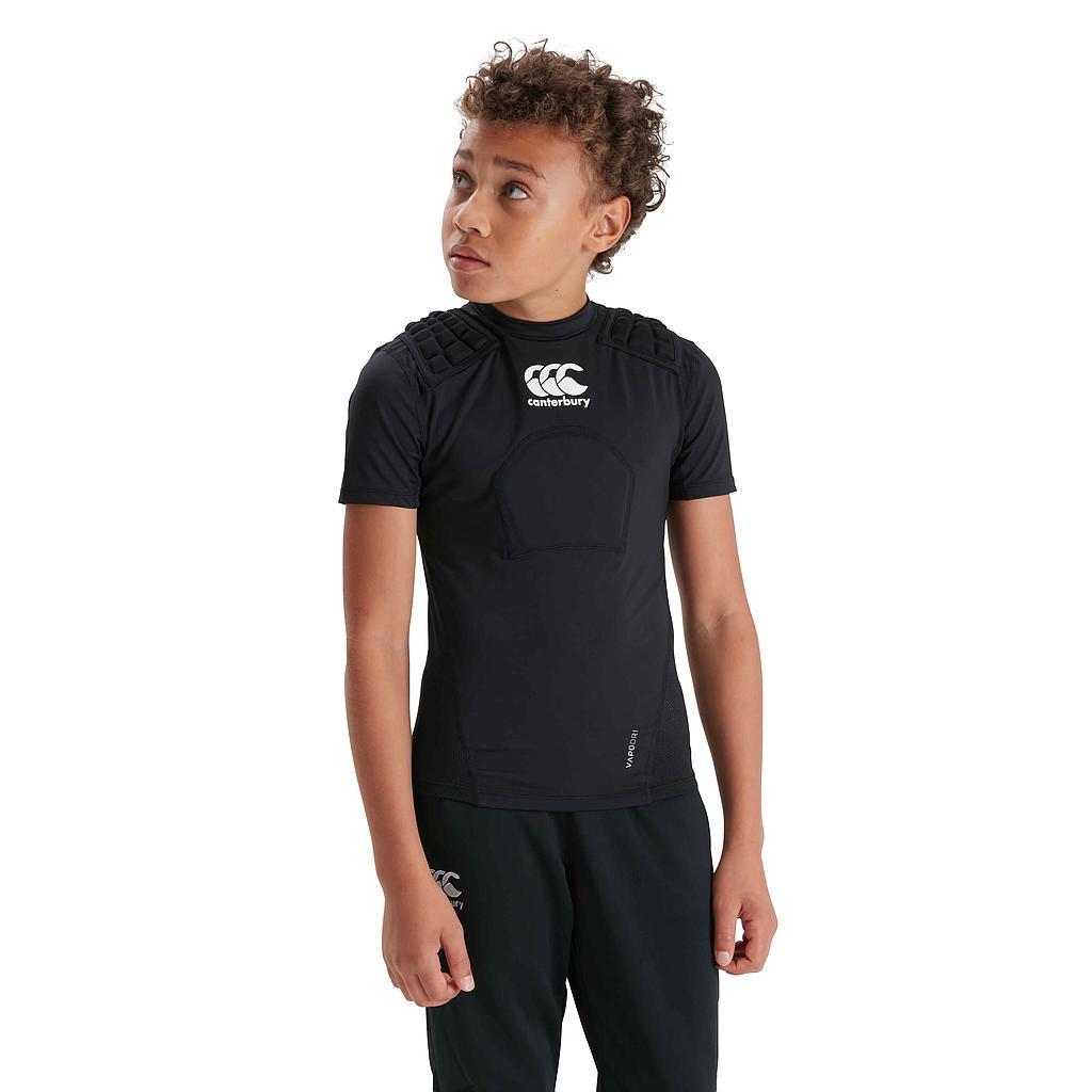 Canterbury Protection Vest Junior Large Boys Black/White/Silver Large Boys Black/White/Silver
