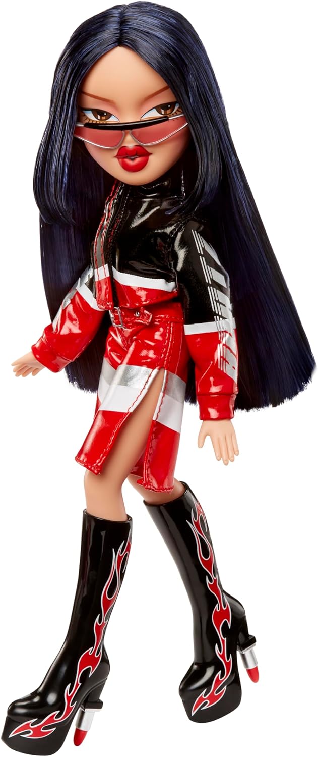 Bratz Scorchin' Jade - Includes 1 Fashion Doll, Comes with Outfit and Accessories, Moto-Inspired Dolls, Cute Toys for Girls, Red