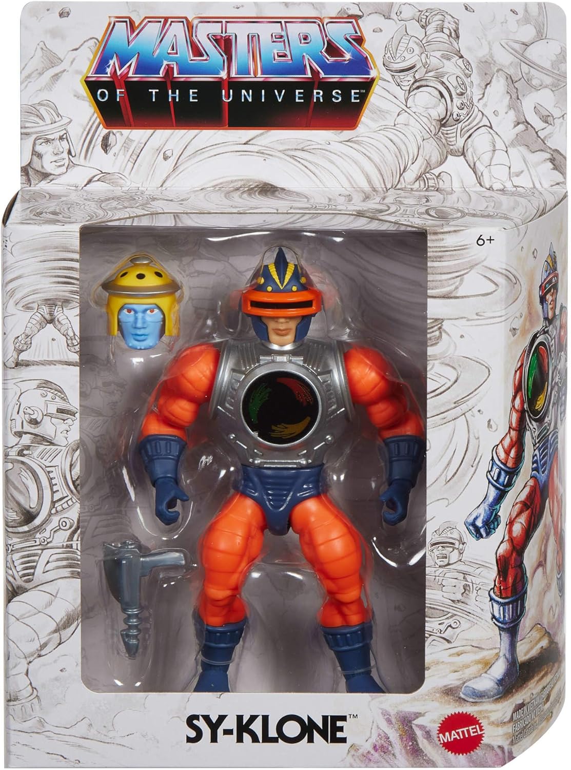 Masters of the Universe Origins Action Figures Sketchbook Series Sy-Klone, 5.5-inch 1980s Villain Human Tornado, Detailed Design & Posability, JFX02
