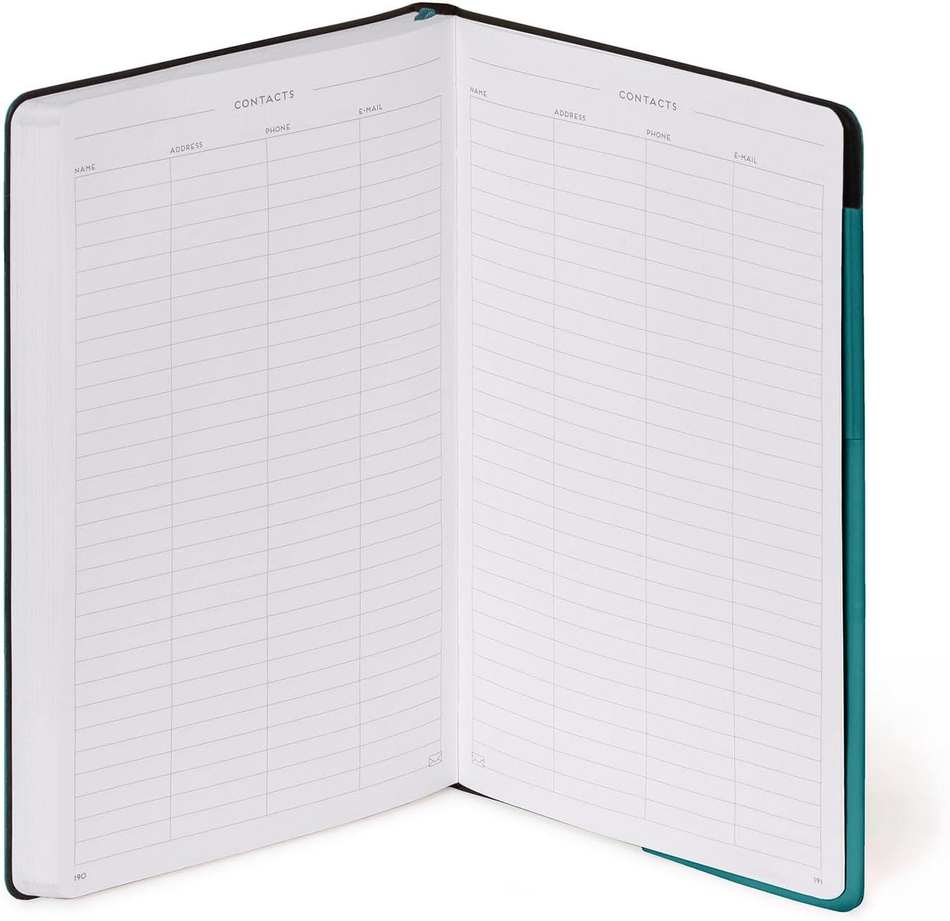 Legami - Dot Notebook, Medium, 192 Pages, Soft PU Cover, FSC® Certified Paper, White Paper 100 g/m², Double Bookmark, Elastic Closure, 13x21 cm, Colour Malachite green