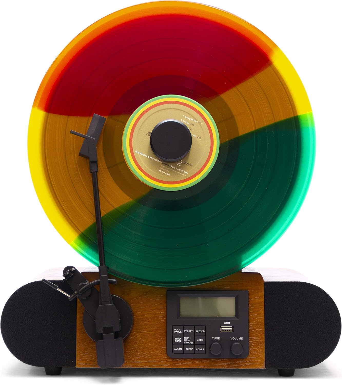 Vert At Vertical Record Player With Audio Technica Cartridge. Bluetooth In/Out. And Fm Radio