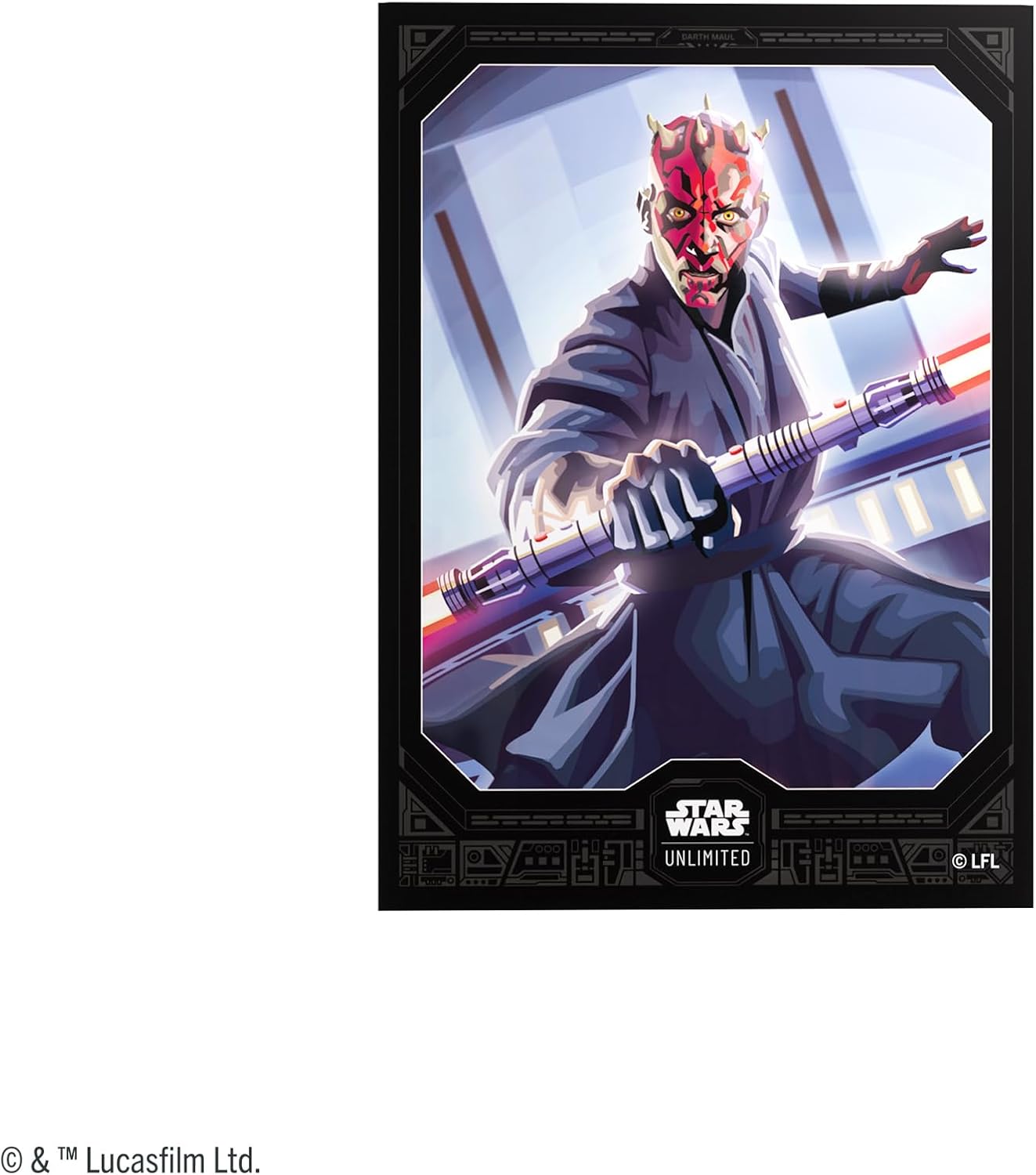 Gamegenic | Star Wars: Unlimited Premium Art Sleeves Set 5 - Darth Maul | Trading Card Accessory