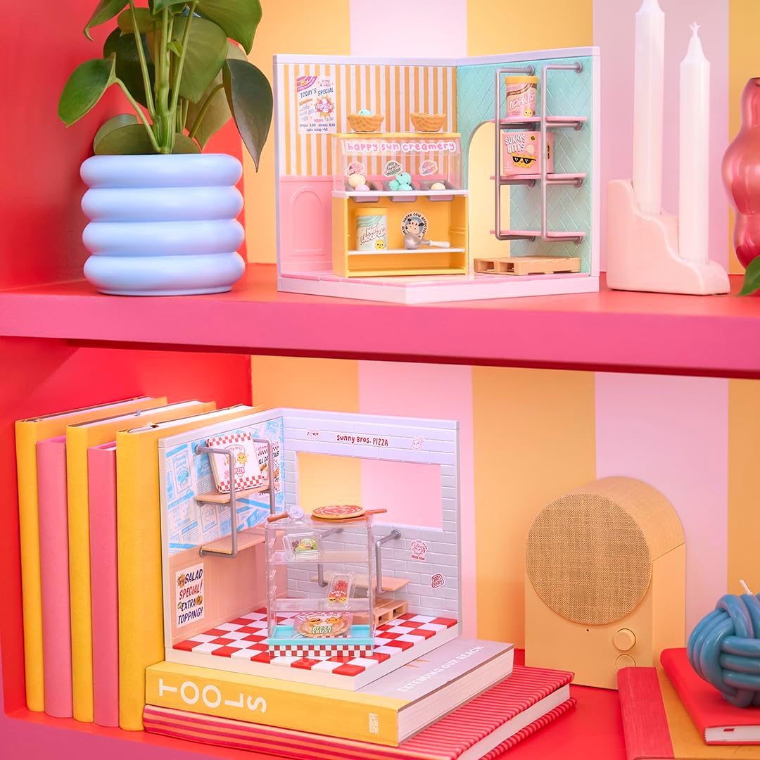 MGA's Miniverse Make It Mini Spaces Pizza Shop - Inclusief 1 Set, Bouwset, Doe-Het-Zelf, Knutselen, Voor verzamelaars & Kinderen vanaf 8 jaar, NIET EETBAAR