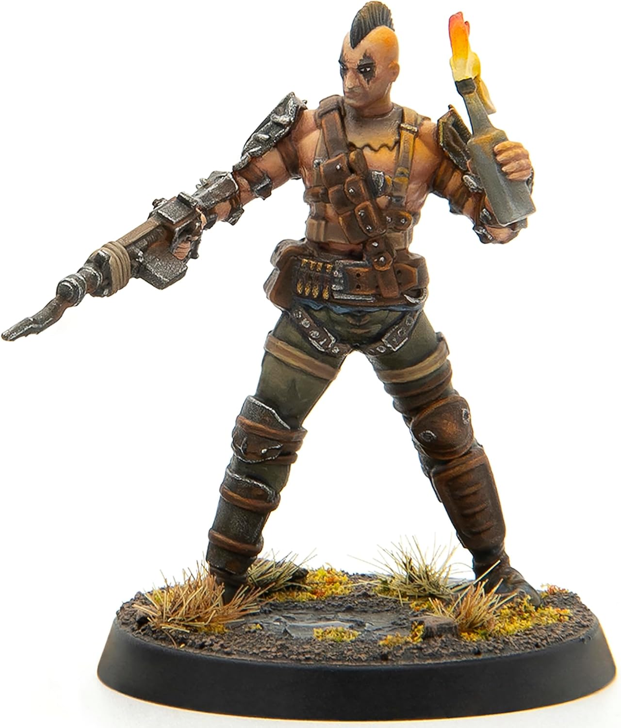 Modiphius Entertainment: Fallout: Miniatures - Wasteland Raiders Core Box - 8 Plastic 32mm Figures & Bases, Unpainted & Unassembled, Tabletop RPG Set