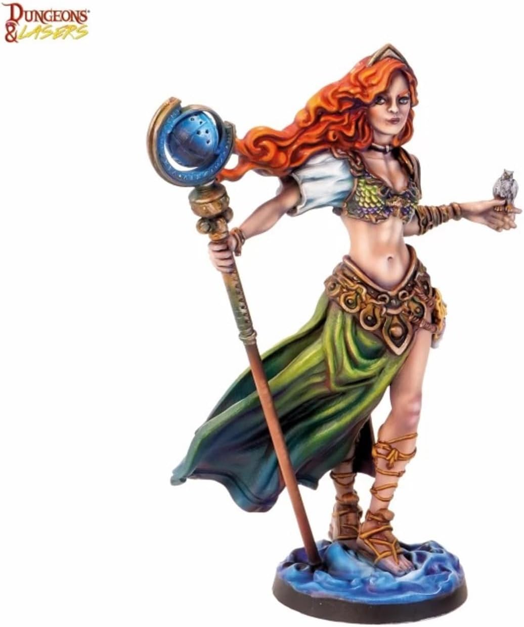 Dungeons & Lasers: Ygrid The Giantess - 1 Miniature with Scenic Base - DND Figurine for Tabletop RPG Games 5E Compatible - Large Scale Unpainted and Unassembled - Ages 14+