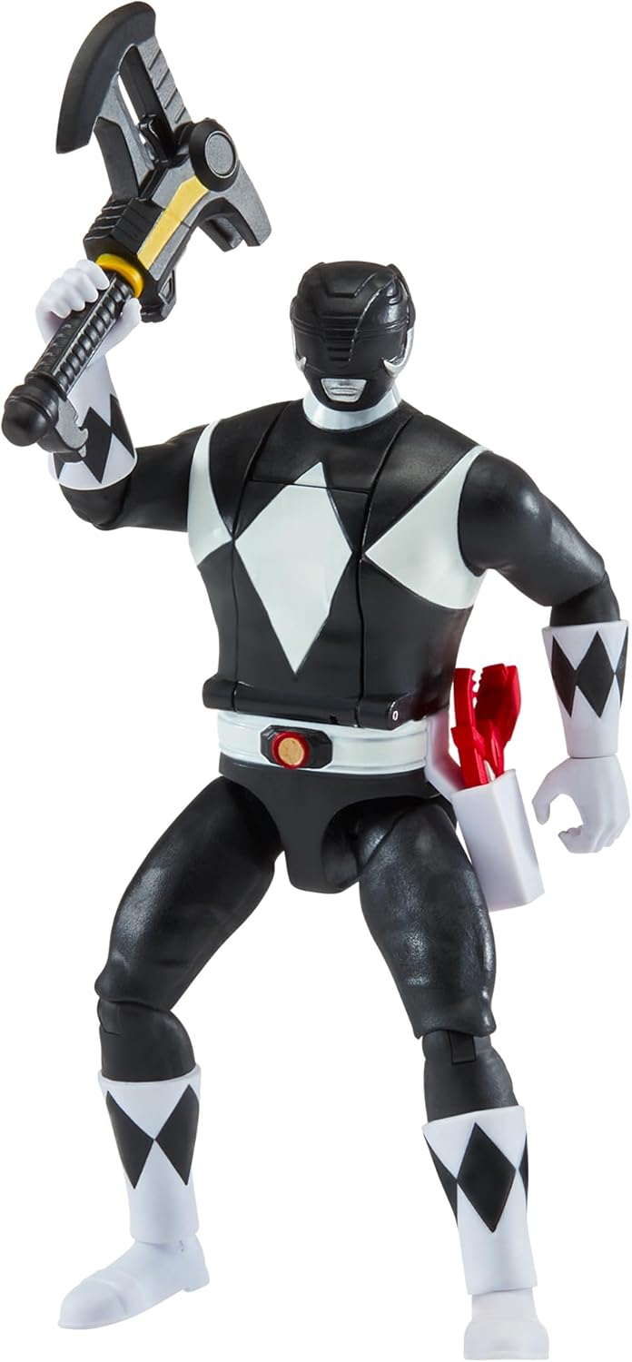 Power Rangers Mighty Morphin Auto-Morphin Black Ranger Action Figure