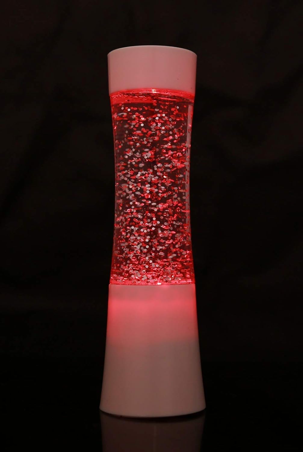 White Mini Shake 'N' Shine Glitter Lamp