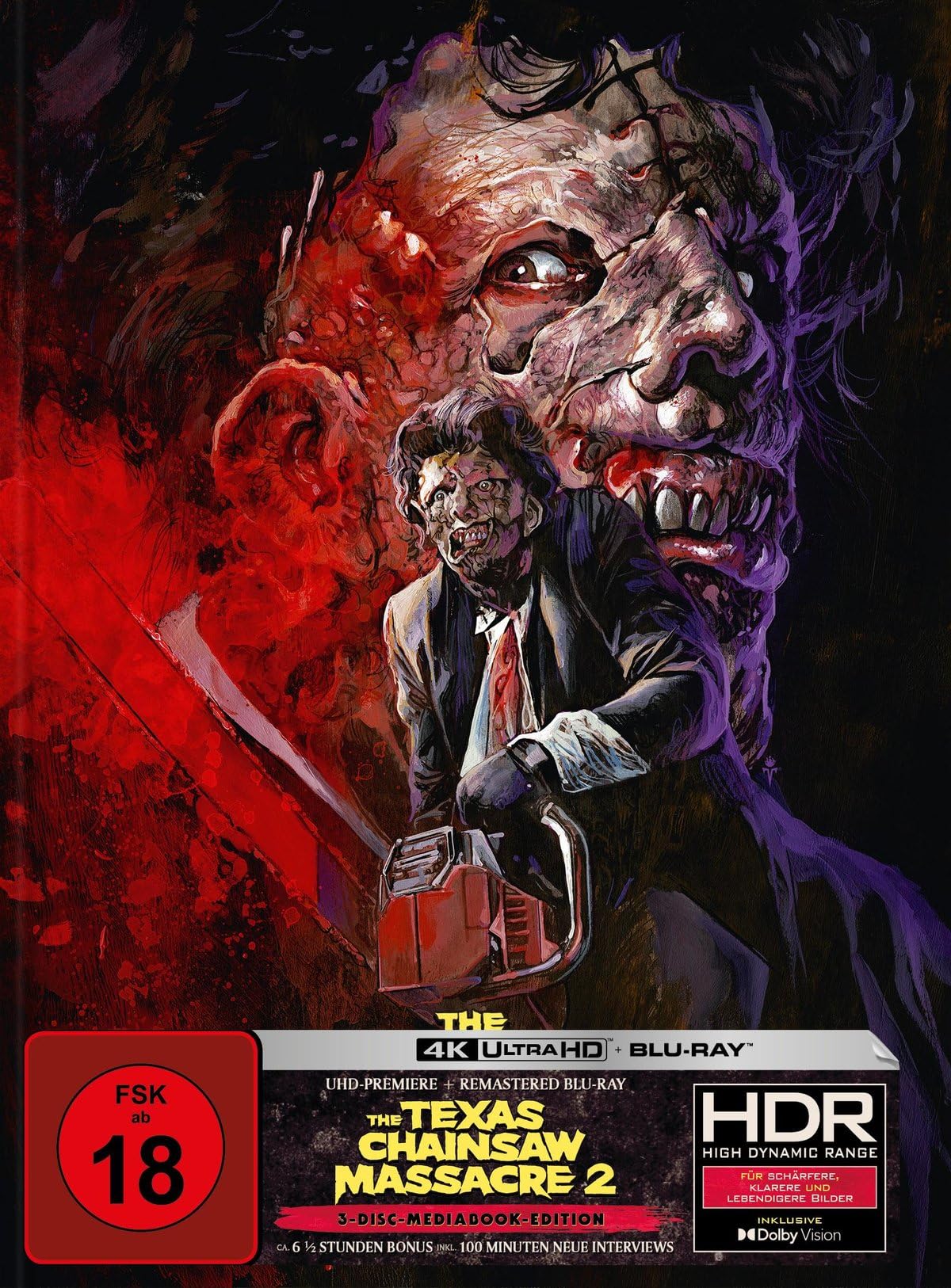 The Texas Chainsaw Massacre 2 - Mediabook - Cover A (4K Ultra HD+Blu-ray+Bonus-Blu-ray