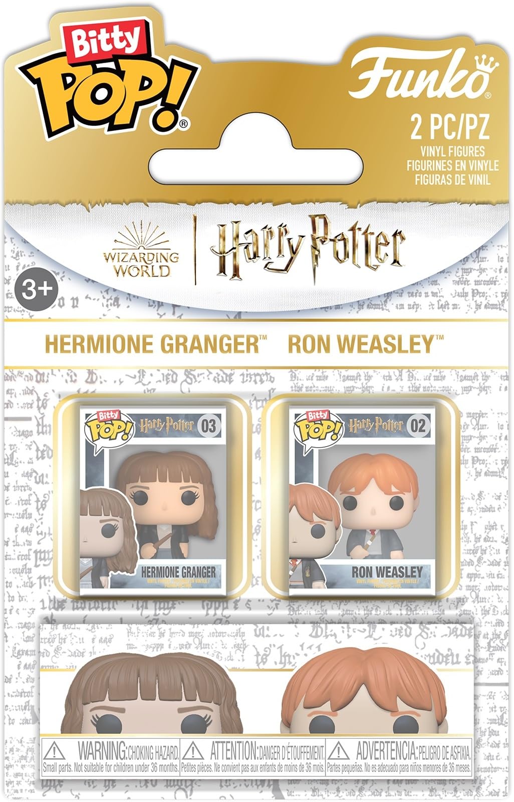 BITTY POP HARRY POTTER 2 PACK RON & HERMIONE