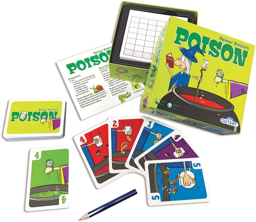 Cheatwell Games Poison Card Game | The Wicked Card Game Full Of Poison And Sabotage | Ages 8+ 3 To 6 Players
