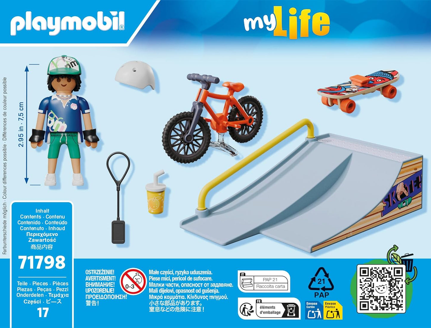 Playmobil - My Life: Skateboarder With Ramp (71798)