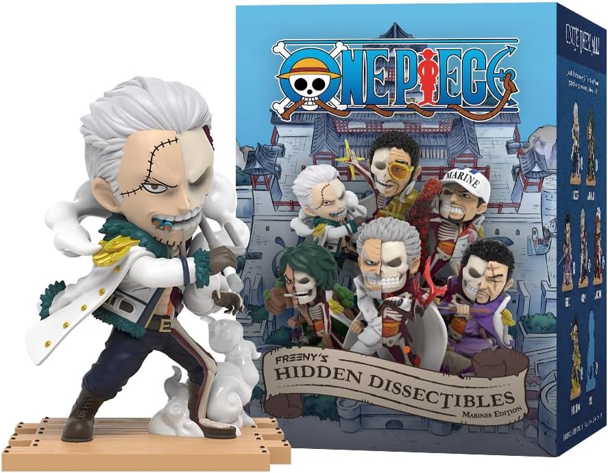 Mighty Jaxx Freeny's Hidden Dissectibles One Piece Series 8 (Marines Edition) | Sealed Tray of 6 - Contains No Duplicates | Blind Box Collectible Figurines