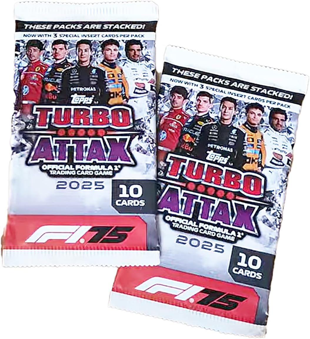 Topps F1 Turbo Attax 2025 Starter Packs | Includes 20 Turbo Attax cards | Trading Card Games