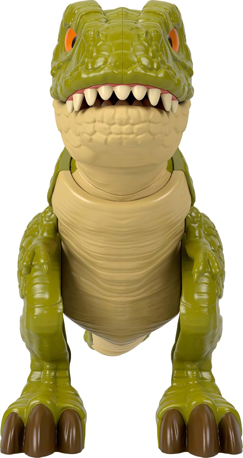 Fisher-Price Imaginext Jurassic World: Rebirth Dinosaur Action Figure with Kid-Activated Motion, 8-inch Tyrannosaurus Rex Dino Toy, JFJ65