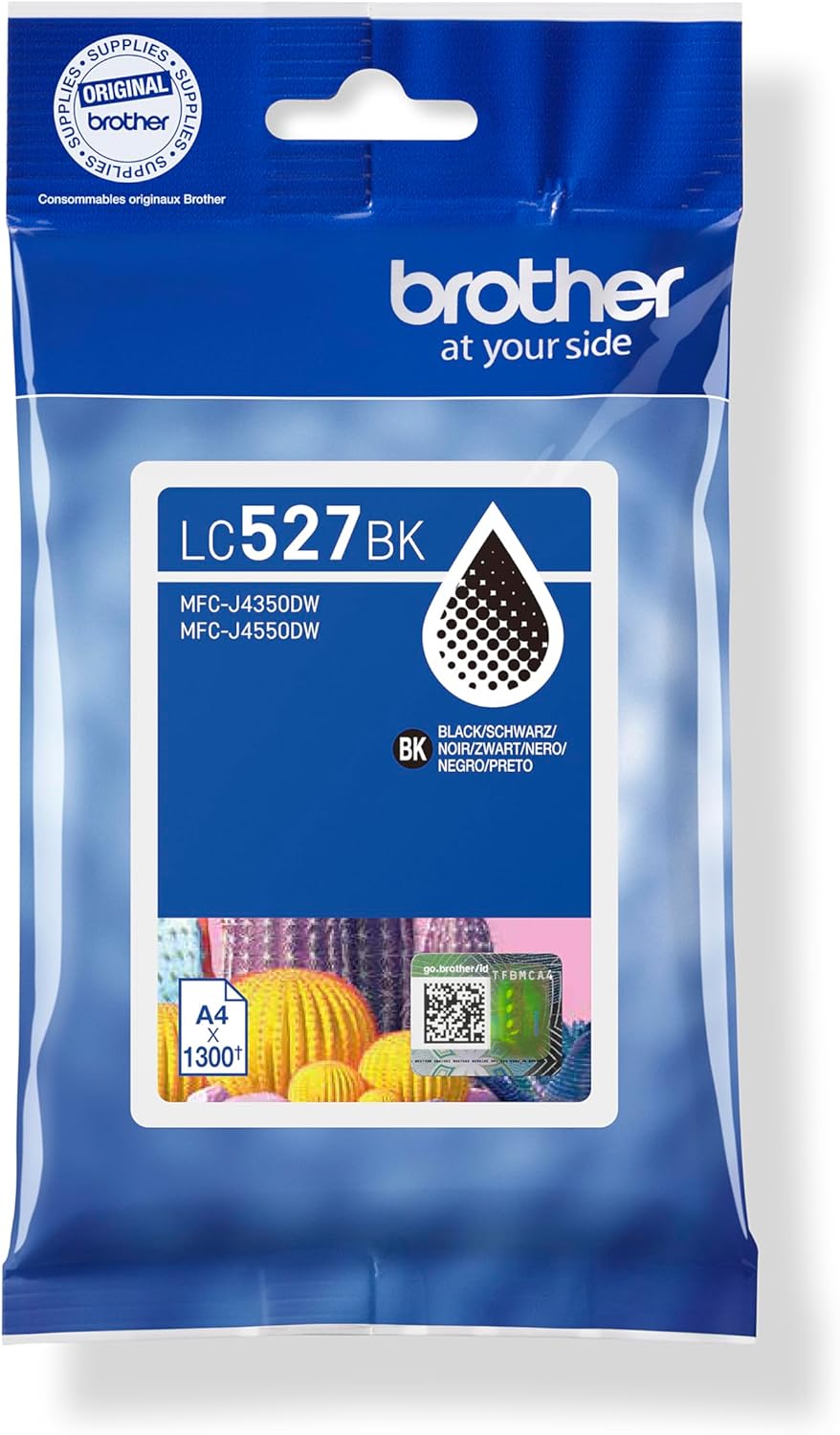 Brother LC527BK | Cartuccia ink | Colore Nero | da 1300 pagine | per stampanti MFCJ4350DW / MFCJ4550DW