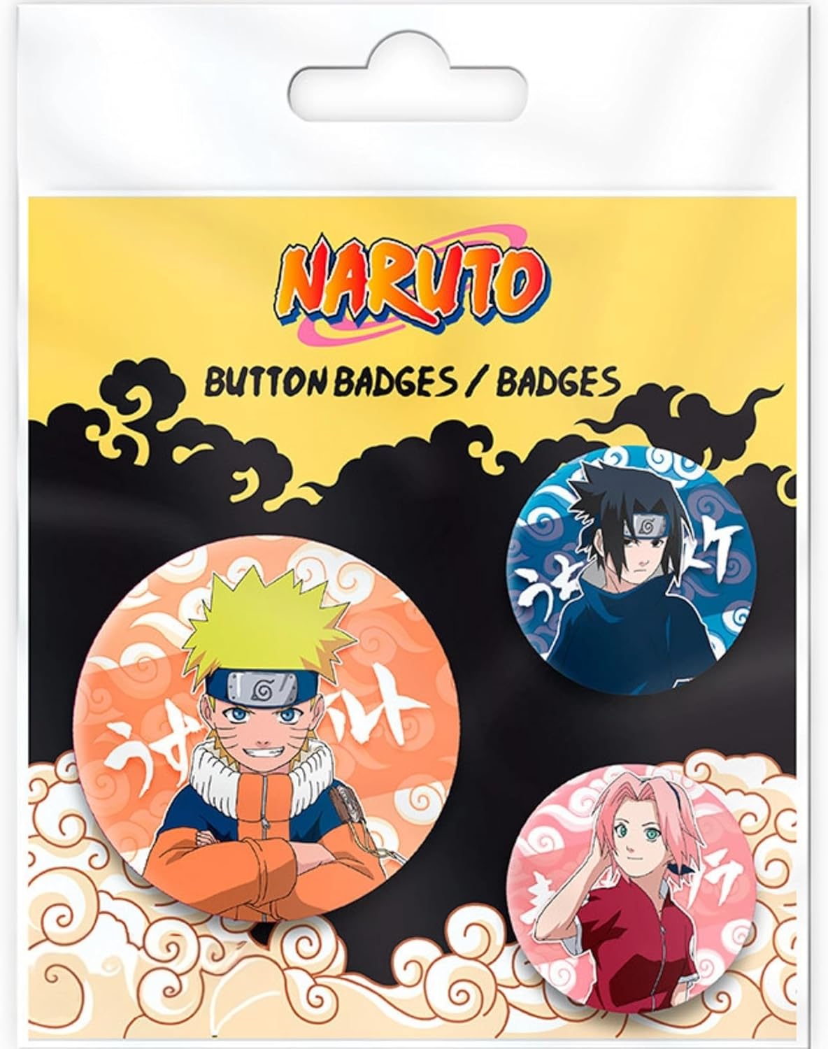 ABYstyle - Naruto Badges Pack Naruto, Sasuke, Sakura