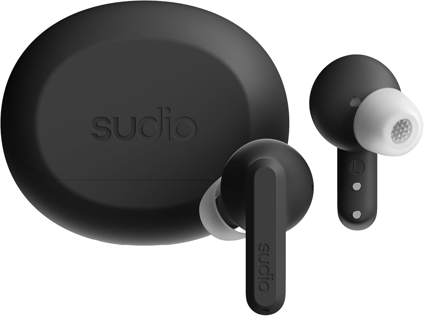 Sudio A3Pro Midnight Black - The All-Day Noise Cancelling Earbuds Balanced Listening Experience, Microphones, Multi-Point Bluetooth Connection, Bluetooth 5.4, IPX4