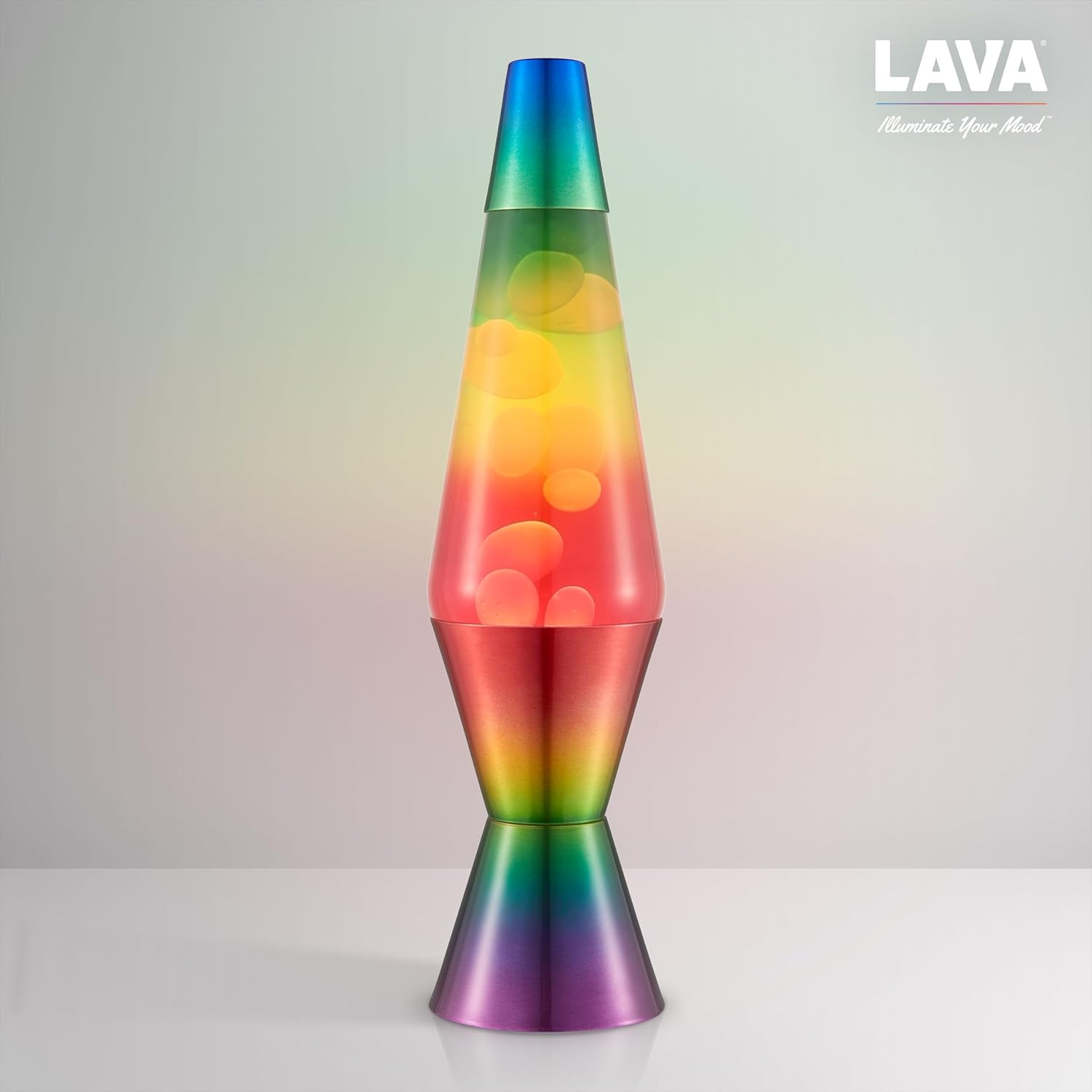 Lavazza - Lamp - White/Tri-Colour, Rainbow Base - 37 Cm