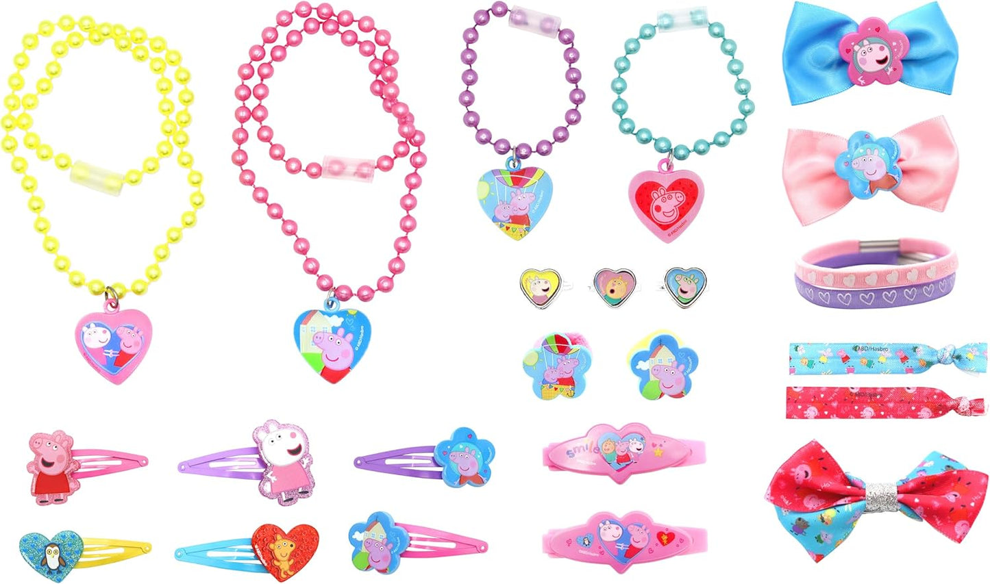 Joytoy Adventskalender mit Schmuck und Haarschmuck - 28x7x28 cm