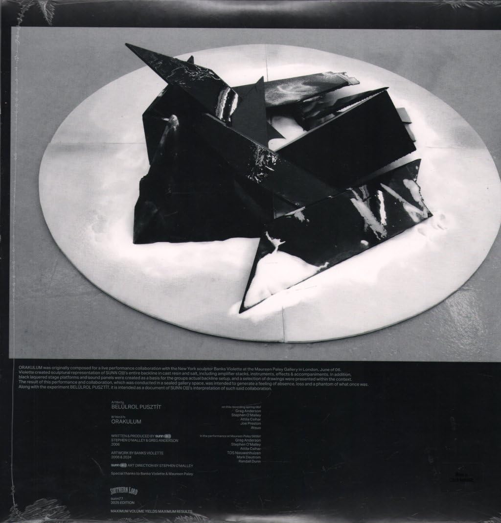 Sunn O))) - Oracle (Indie Exclusive) (2 Lp) (Record Store Day 2025)