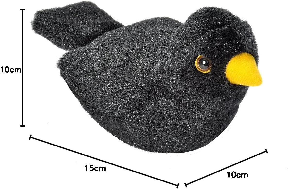 Wild Republic- Blackbird Bird RSPB, Color Negro, 13-16 cm (19489