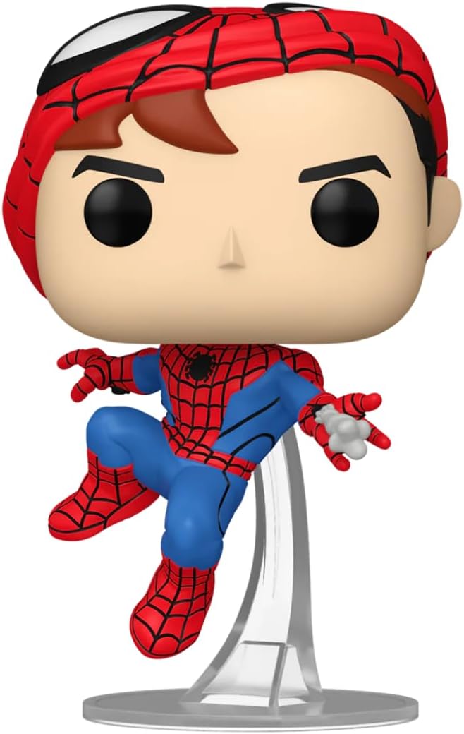 Funko Pop! Marvel: Spider-Man – Your Friendly Neighborhood Spider-Man (Unmasked) Exclusive Vinyl Figure #1530 – 9cm Collectible Toy