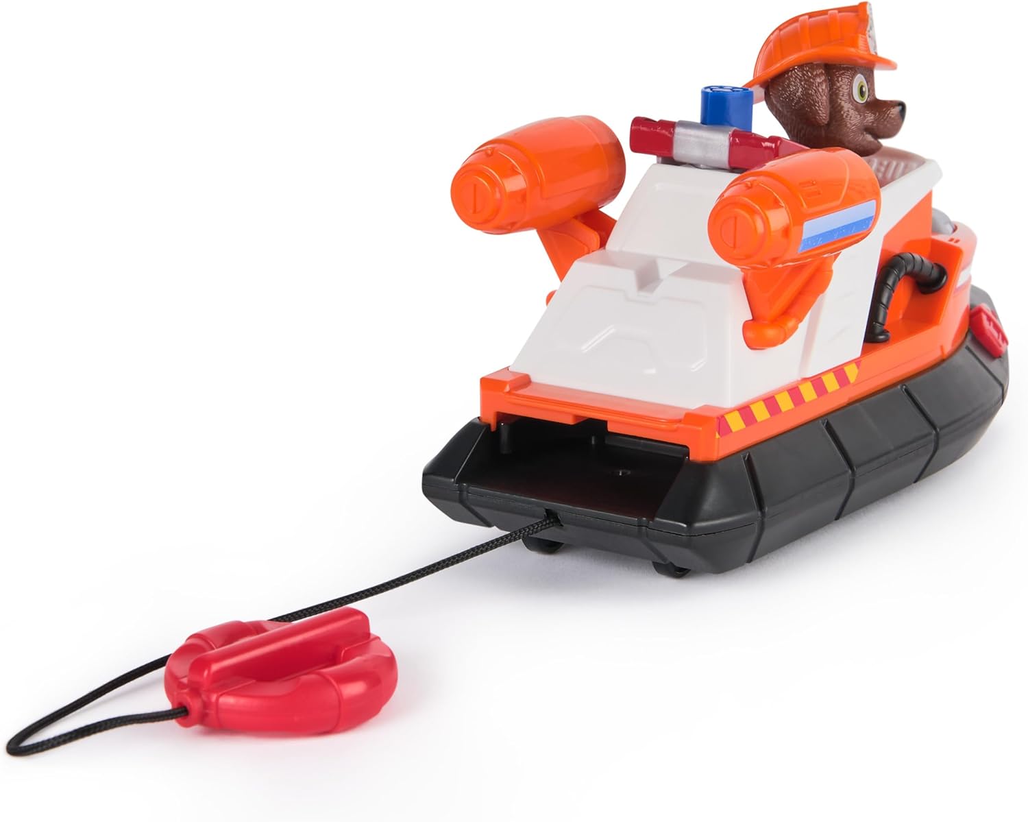 Paw Patrol Fire Rescue: Zuma Rescue Fire Boat with Action Figure, Launching Lifesaver, Raccoon and Toy Boat, Kids Toys for Boys and Girls Ages 3 and Up
