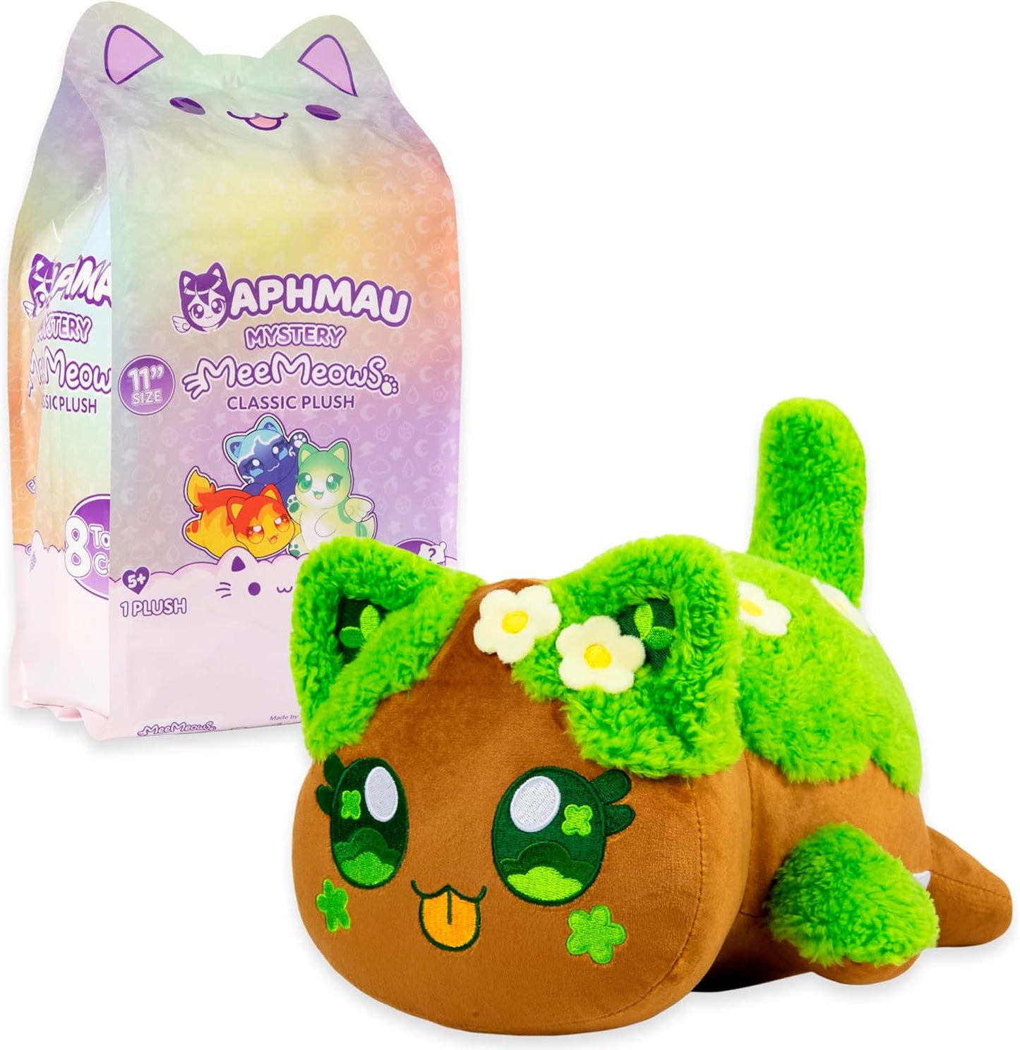 Aphmau MeeMeows 11” Classic Mystery Plush, Elemental, Plush Mystery Box, Blind Box, 1 of 8 Possible Elemental MeeMeows, Official Merch