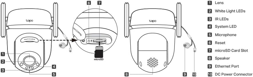 Tp-Link - Tapo C530Ws Outdoor Pan/Tilt Security Wi-Fi Camera