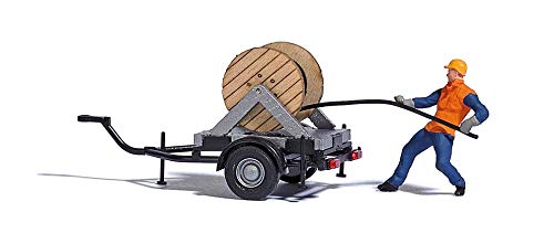 Busch 7836 kabelinstallatie met trailer scène