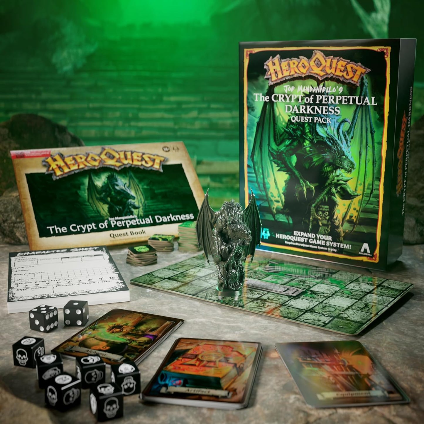 Avalon Hill HeroQuest Joe Manganiello’s The Crypt of Perpetual Darkness Quest Pack (Requires HeroQuest Game System) - English Version