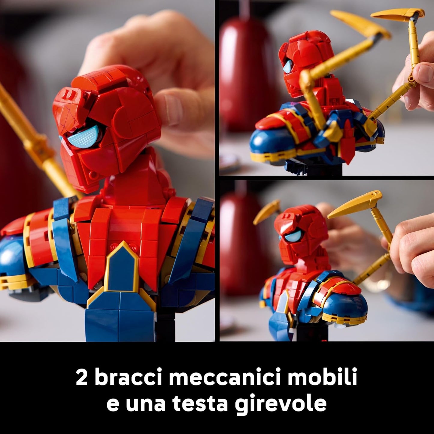Lego: 76326 - Super Heroes Marvel - Busto Di Iron Spider-Man